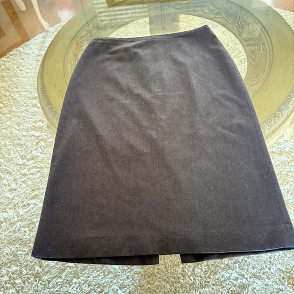 Vtg Fall 02 Banana Republic Skirt Womens Size 4 Gray Stretch Wool Blend Career - Picture 5 of 9